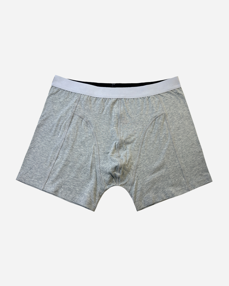 Solid Cotton Blend Boxer Brief Set