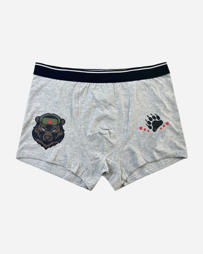 Printed Cotton Blend Boxer Brief Set