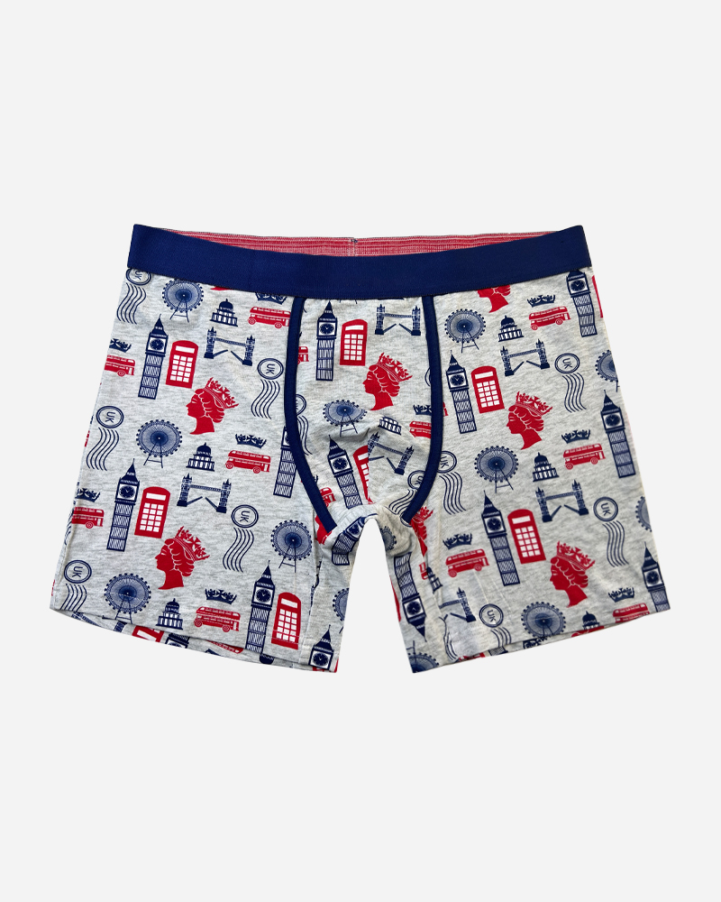 England Symbols Print Stretch Boxer Brief Set 