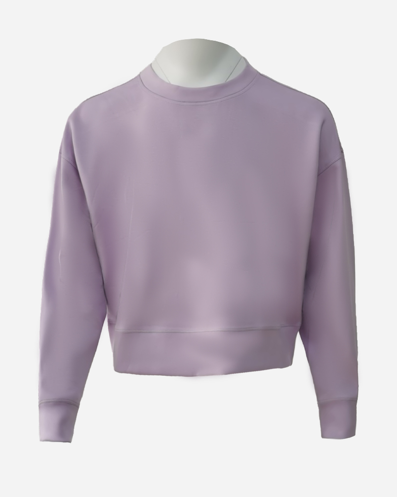 Solid Scuba Cropped Crewneck