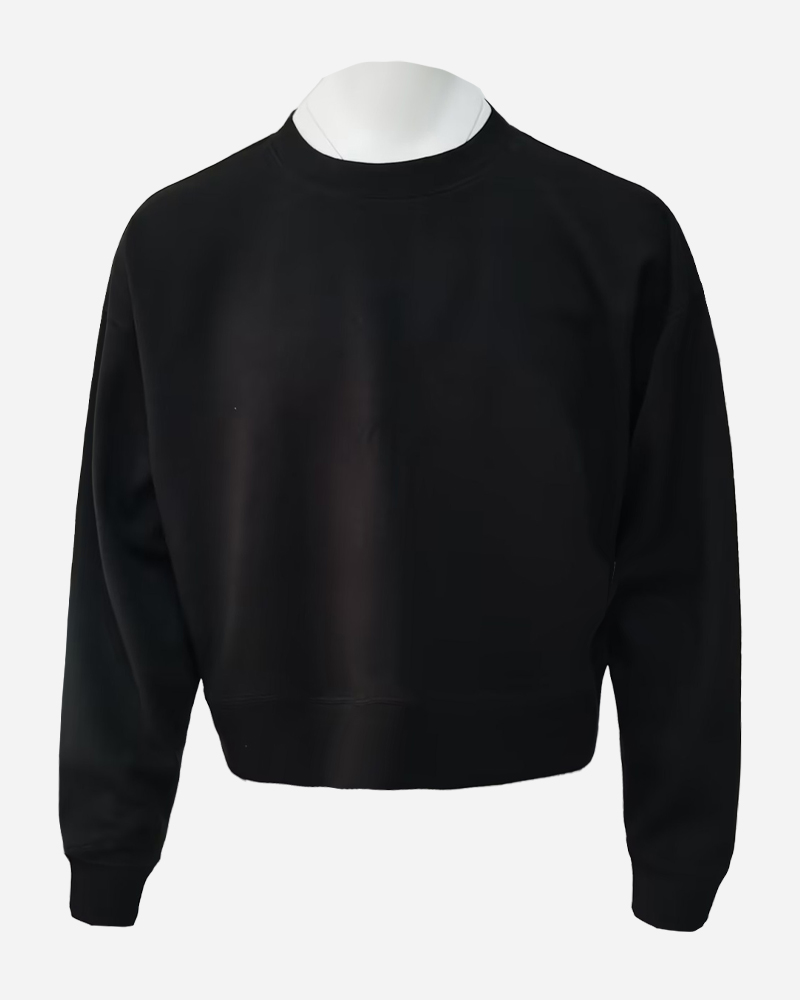 Solid Scuba Cropped Crewneck