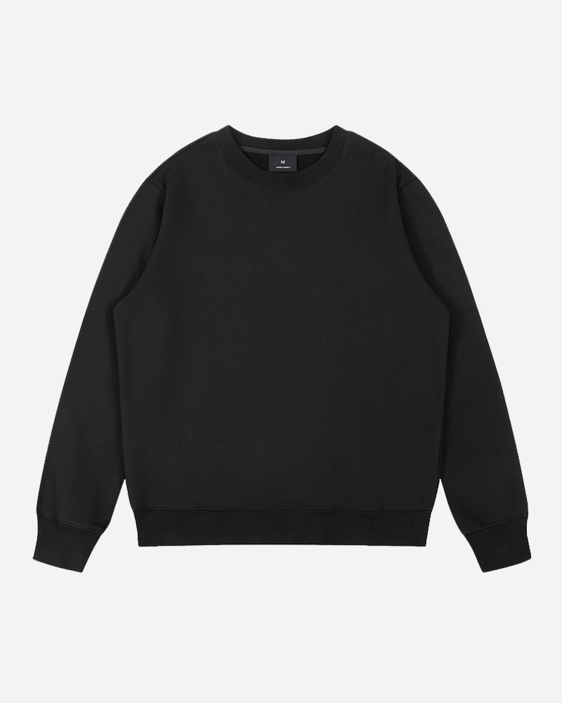 Solid Oversized Crewneck