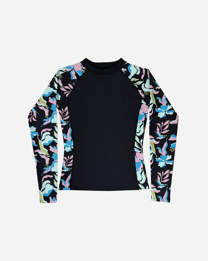 Floral Long Sleeve Rashguard Top